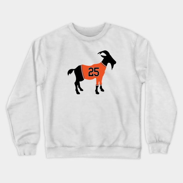 Barry Bonds GOAT Crewneck Sweatshirt by cwijeta